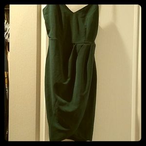 Hunter Green Body Con Cocktail/Club Dress
